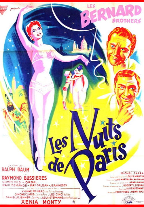Movie poster for Nights of Paris (1951)