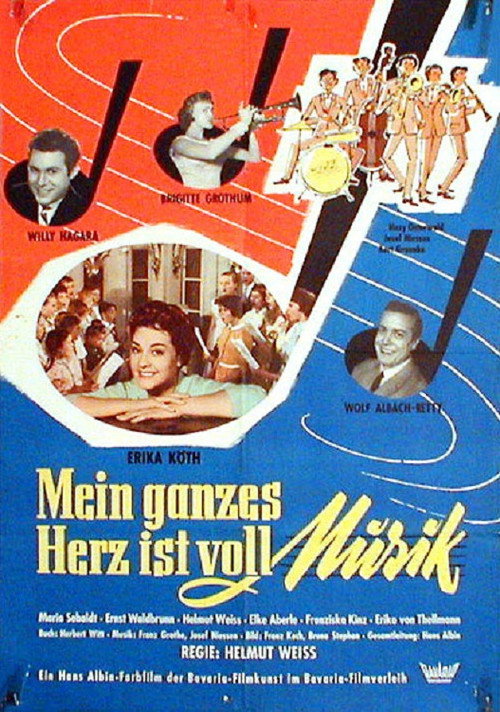 Movie poster for Mein ganzes Herz ist voll Musik (1959)