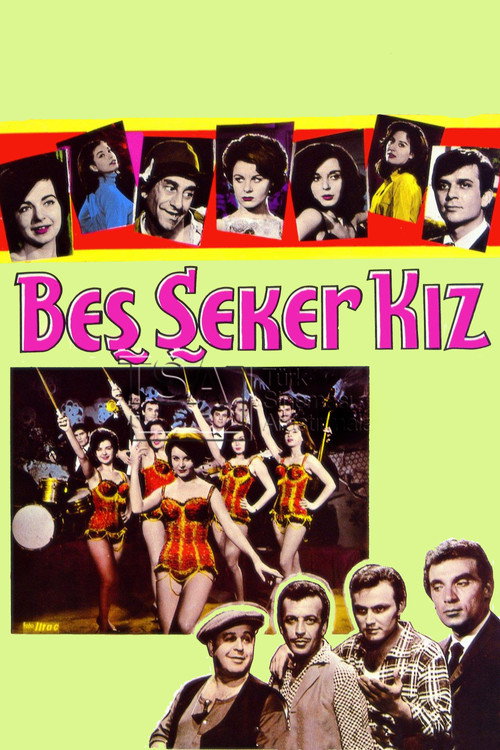Movie poster for Beş Şeker Kız (1964)