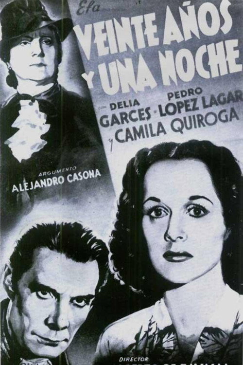 Movie poster for Veinte años y una noche (1941)