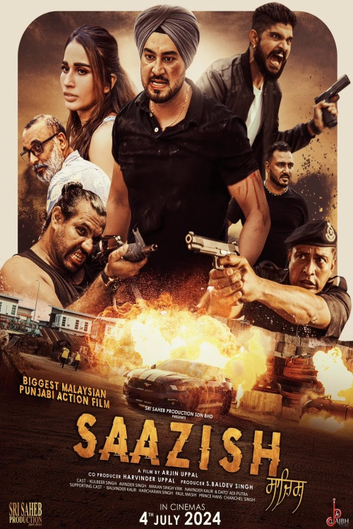 Movie poster for Saazish (2024)