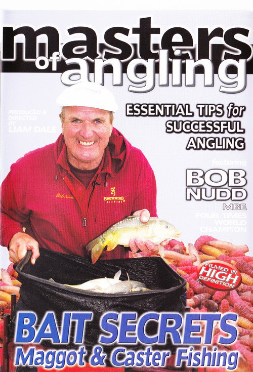 Movie poster for Masters of Angling, Featuring Bob Nudd, Bait Secrets Maggot and Caster Fishing