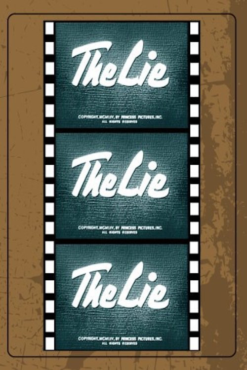 Movie poster for The Lie (1954)