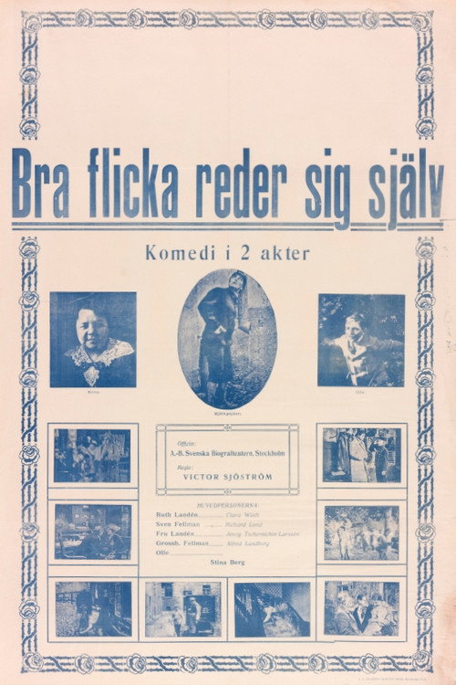 Movie poster for A Good Girl Fends for Herself (1914)