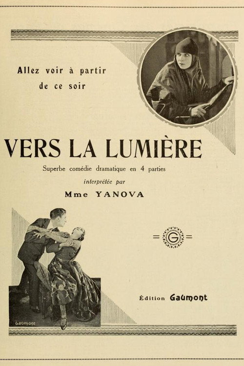 Movie poster for Vers la lumière (1921)