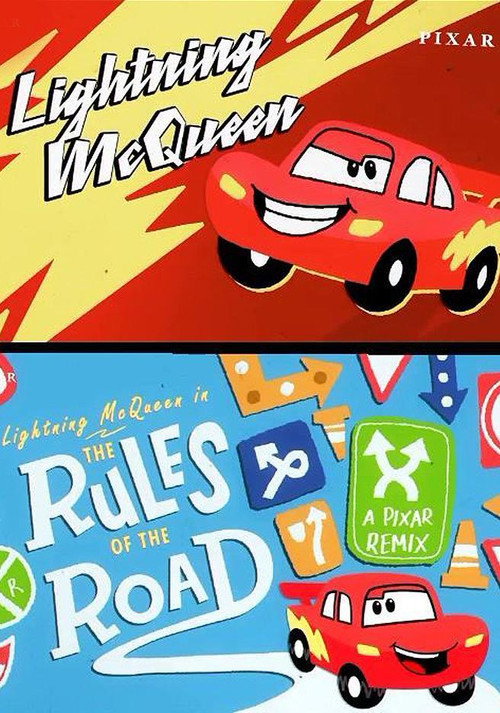 Movie poster for Pixar Remix: Cars "Rules of the Road" (2021)