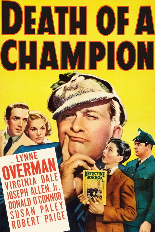 Movie poster for Death of a Champion (1939)
