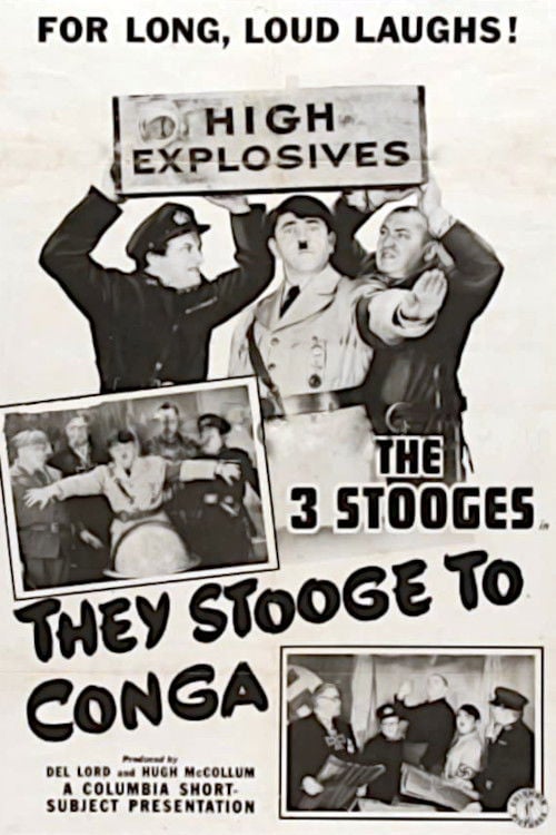 Movie poster for They Stooge to Conga (1943)