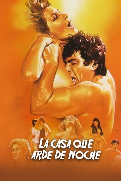 Movie poster for La Casa Que Arde de Noche (1987)