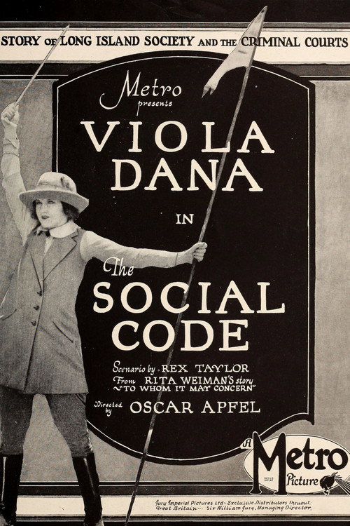 Movie poster for The Social Code (1923)