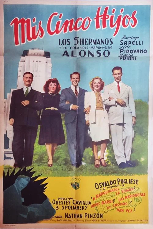 Movie poster for Mis cinco hijos (1948)