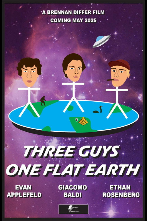 Movie poster for Three Guys, One Flat Earth (2026)