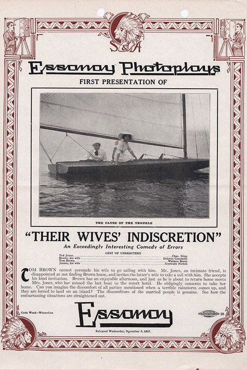 Movie poster for Their Wives' Indiscretion (1913)