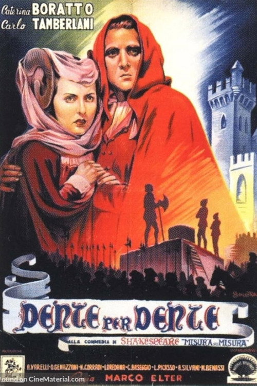Movie poster for Dente per dente (1943)