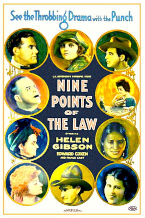 Movie poster for Nine Points of the Law (1922)
