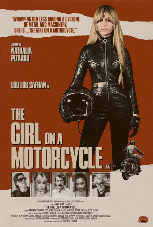 Movie poster for The Girl on A Motorcycle (2025)
