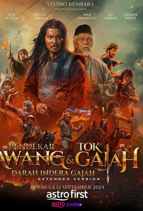 Movie poster for Pendekar Awang & Tok Gajah: Darah Indera Gajah (2024)