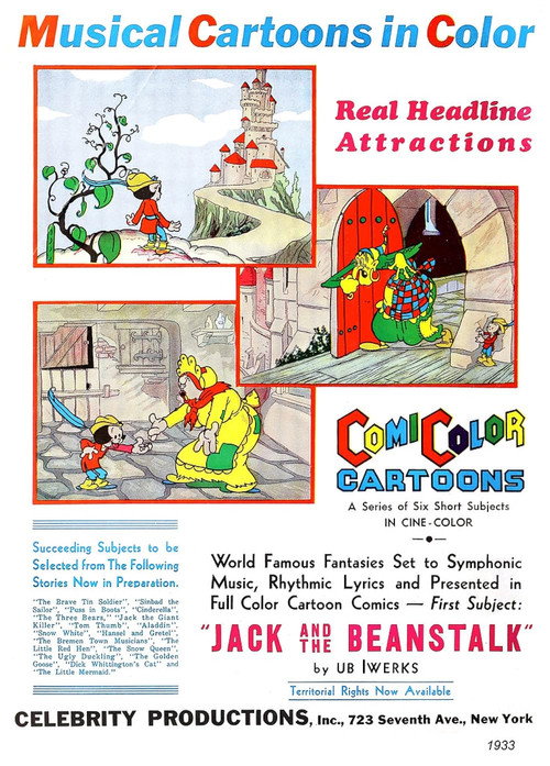 Movie poster for Jack and the Beanstalk (1933)
