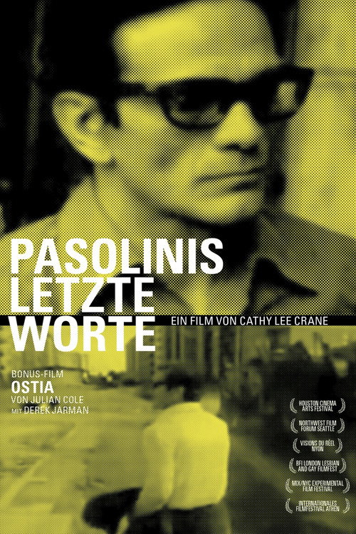 Movie poster for Pasolini's Last Words (2012)