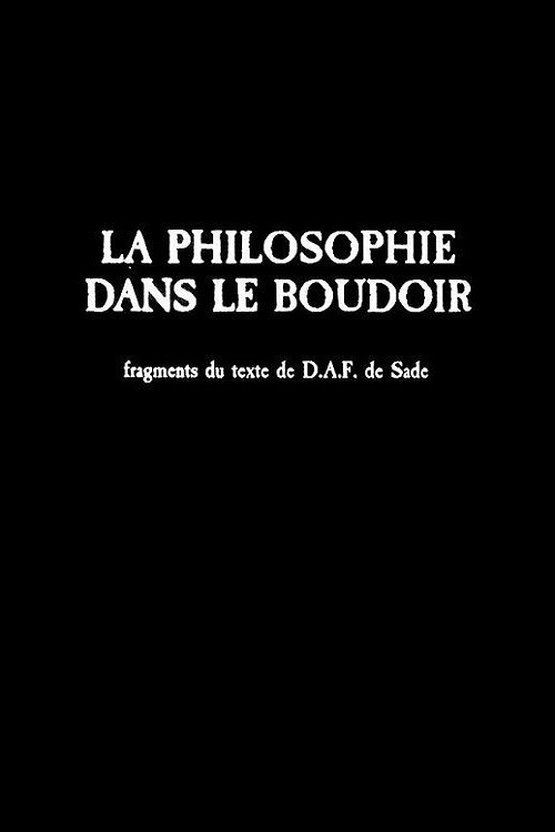 Movie poster for La philosophie dans le boudoir (1991)