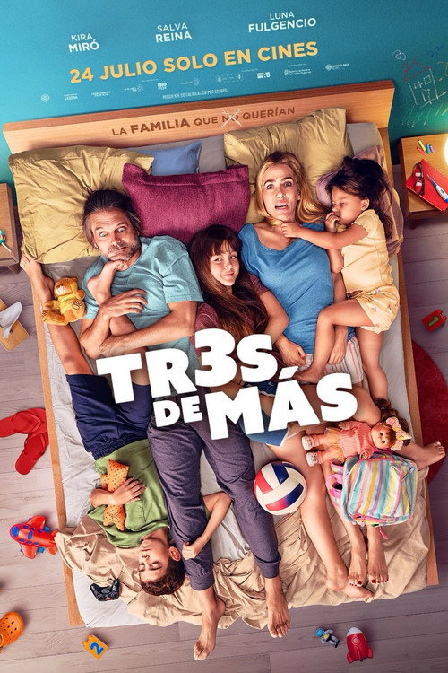 Movie poster for Tres de más (2026)