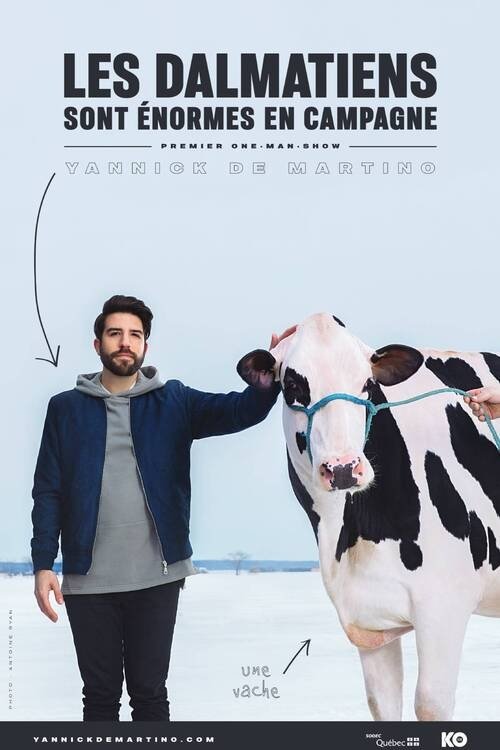 Movie poster for Yannick De Martino: Les dalmatiens sont énormes en campagne (2022)