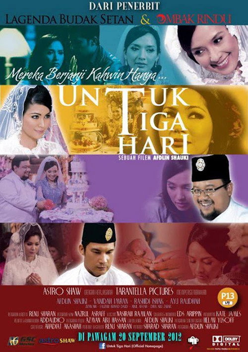 Movie poster for Untuk Tiga Hari (2012)