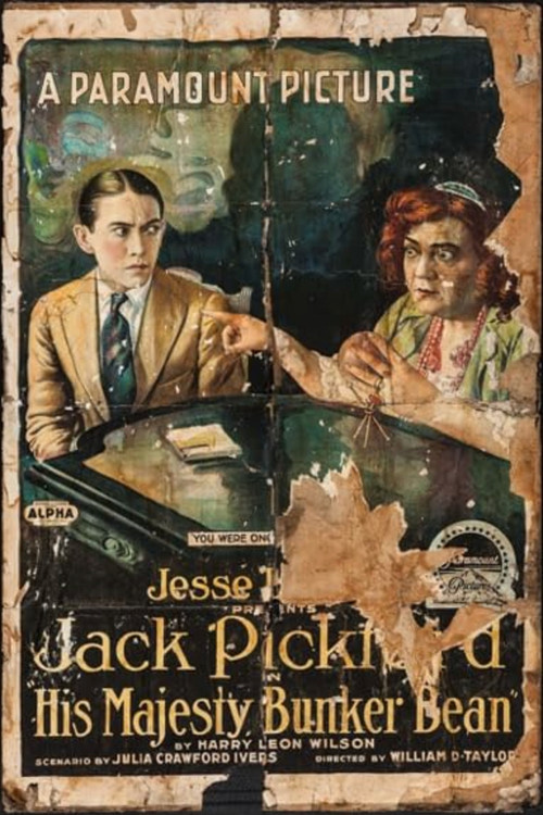 Movie poster for His Majesty, Bunker Bean (1918)