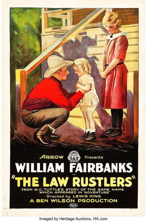 Movie poster for The Law Rustlers (1923)