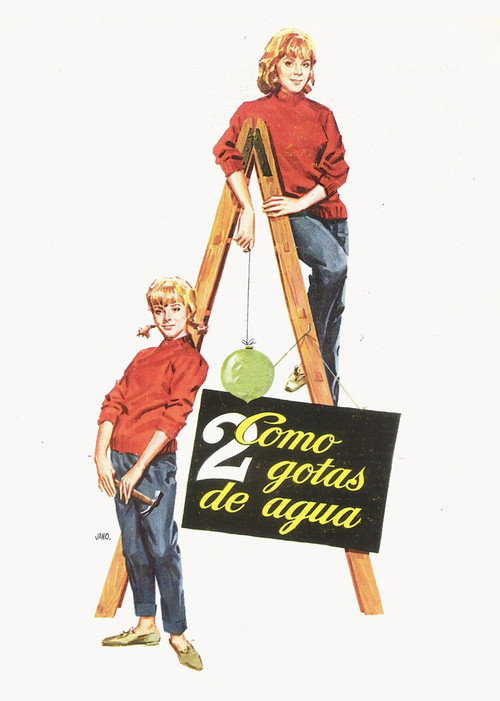 Movie poster for Como dos gotas de agua (1964)