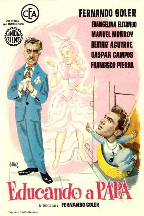 Movie poster for Educando a papá (1955)