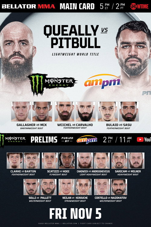 Movie poster for Bellator 270: Queally vs. Pitbull 2 (2021)