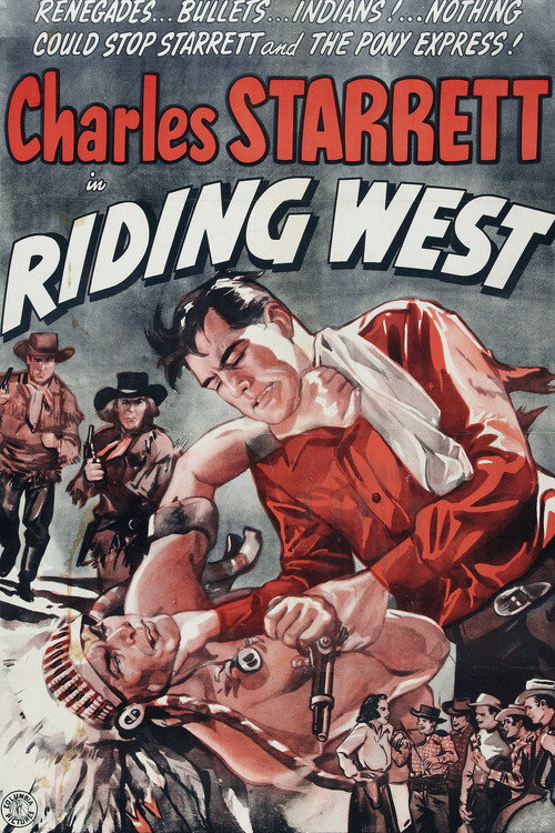 Movie poster for Riding West (1944)