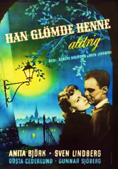 Movie poster for Han glömde henne aldrig (1952)