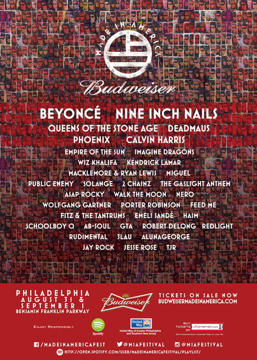 Movie poster for Nine Inch Nails :  Budweiser Made In America Festival (2013)