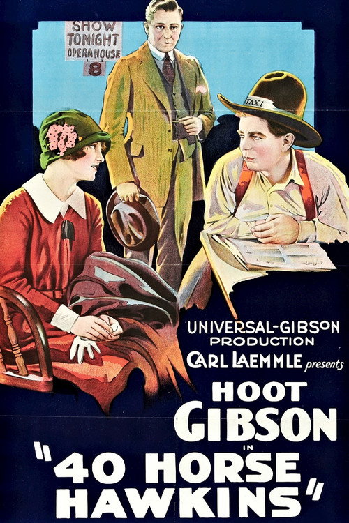 Movie poster for 40-Horse Hawkins (1924)