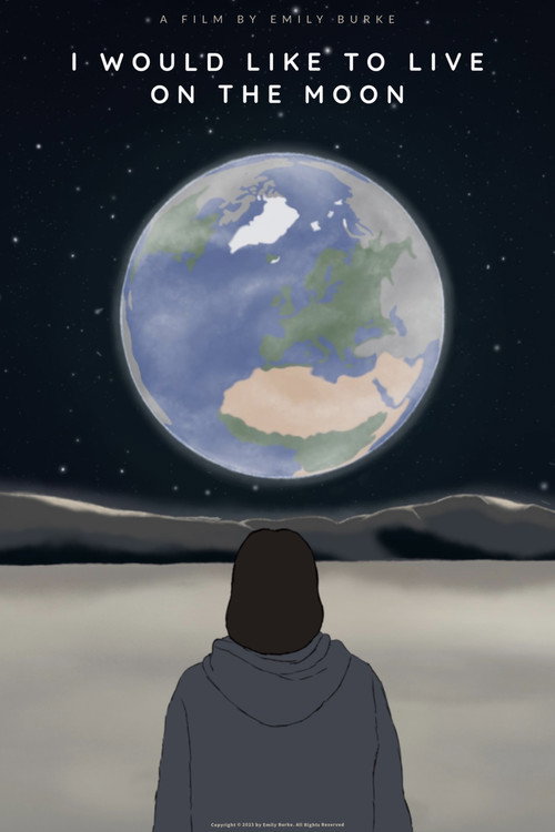 Movie poster for I Would Like to Live on the Moon (2023)