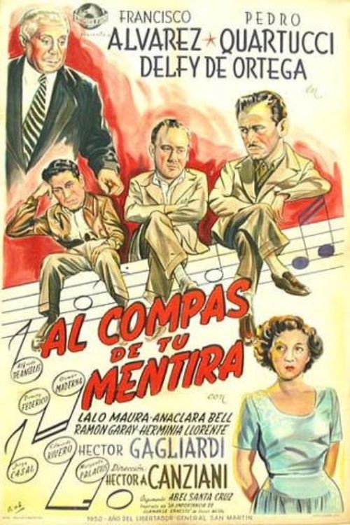 Movie poster for Al compás de tu mentira (1950)