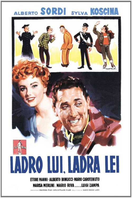 Movie poster for He Thief, She Thief (1958)