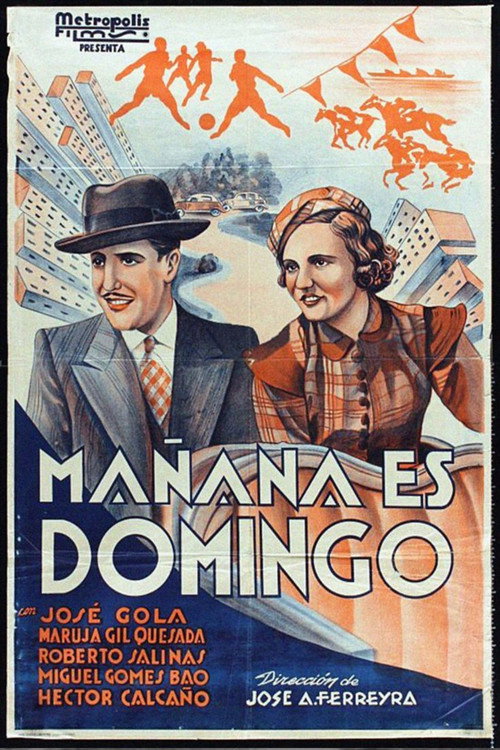 Movie poster for Mañana es domingo (1934)