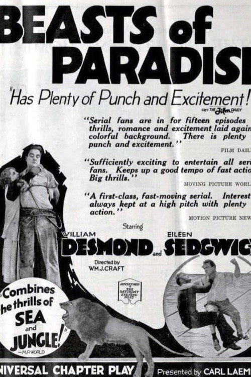 Movie poster for Beasts of Paradise (1923)