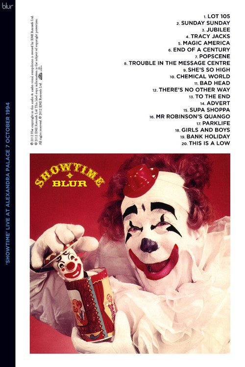 Movie poster for Blur: Showtime - Live At Alexandra Palace (1994)