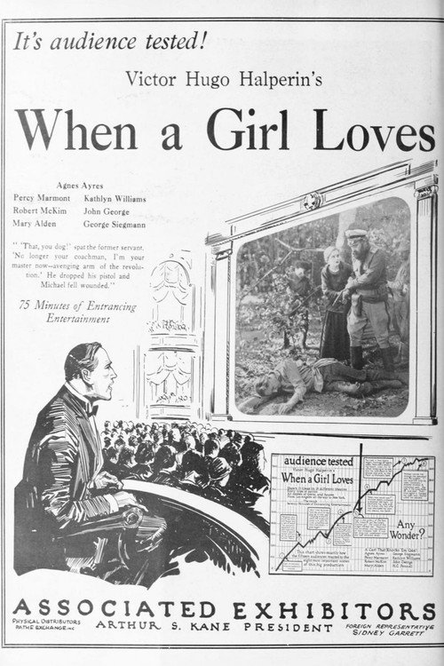 Movie poster for When a Girl Loves (1924)