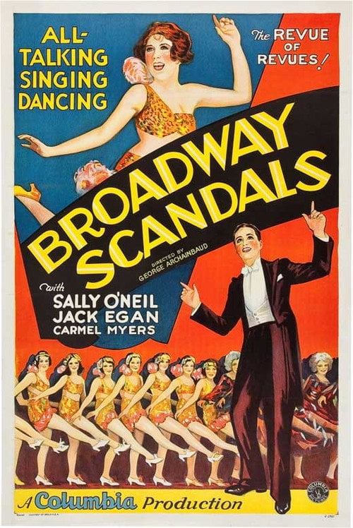 Movie poster for Broadway Scandals (1929)