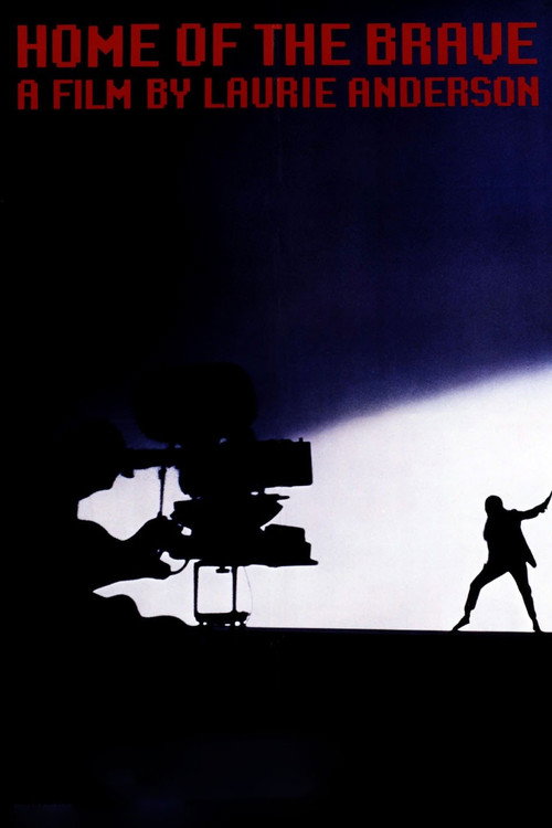 Movie poster for Home of the Brave: A Film by Laurie Anderson (1986)