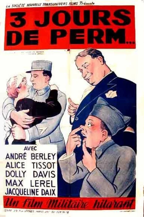 Movie poster for Trois jours de perm' (1936)