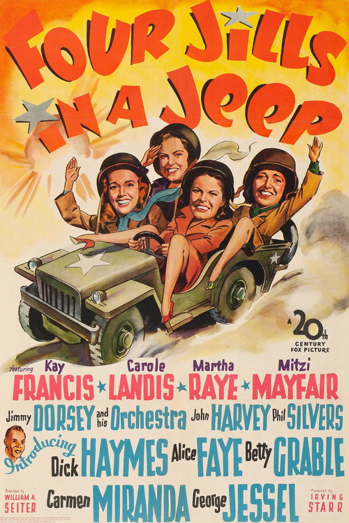 Movie poster for Four Jills in a Jeep (1944)