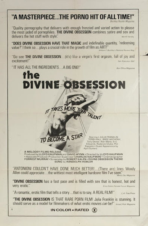Movie poster for The Divine Obsession (1976)