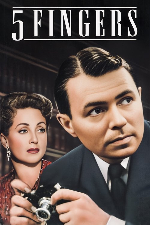 Movie poster for 5 Fingers (1952)