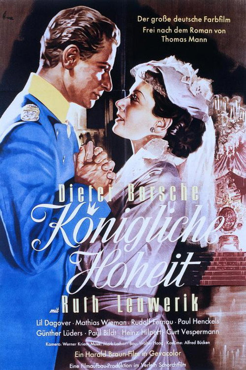 Movie poster for Königliche Hoheit (1953)